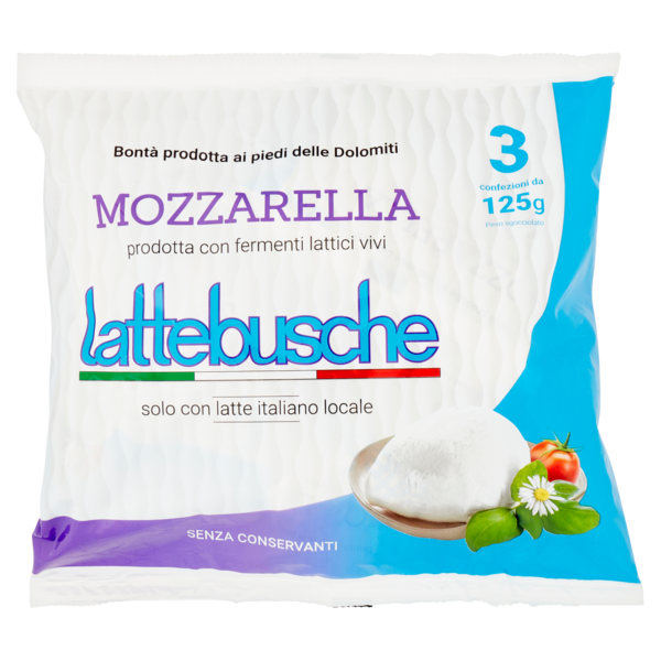 lattebusche Mozzarella 3 x 125 g