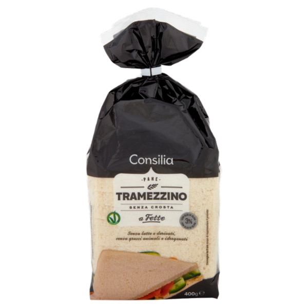 Consilia Pane per Tramezzini Bianco con Olio di Oliva 400 g