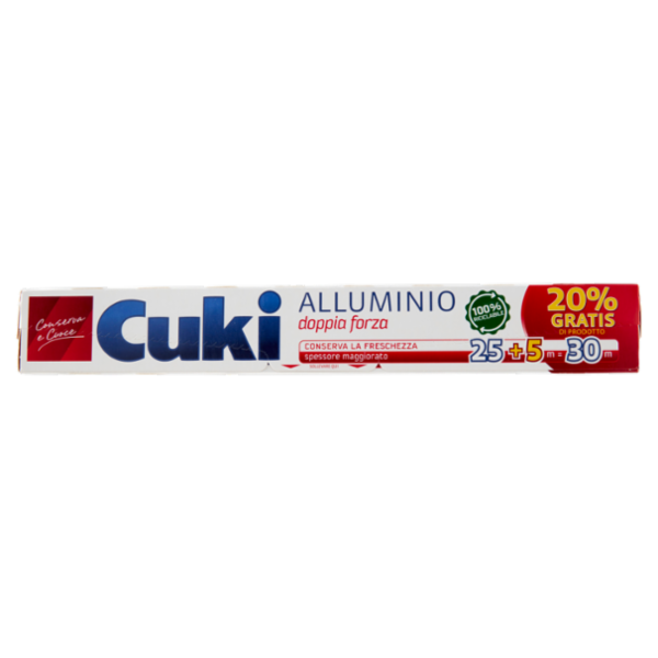 Cuki Conserva e Cuoce Alluminio doppia forza 25+5 m = 30 m