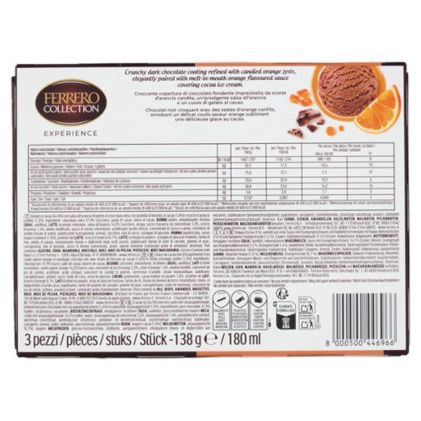 Ferrero Collection Experience Cioccolato Fondente & Arancia 3 x 46 g
