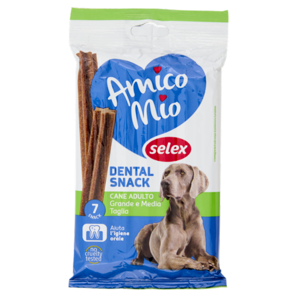 Selex Amico Mio Cane di Taglia Grande Dental Snack 7 pezzi 180 g