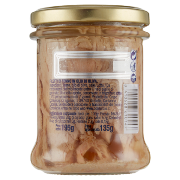 Consorcio Filetti di Tonno in olio di oliva 195 g