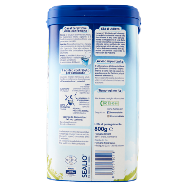 Humana Probalance 2 Latte di proseguimento 800 g