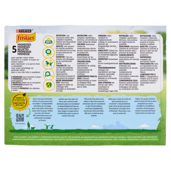 PURINA FRISKIES In Gelatina Con Manzo e Carote, Pollo e Piselli, Agnello e Fagiolini 12 x 85 g