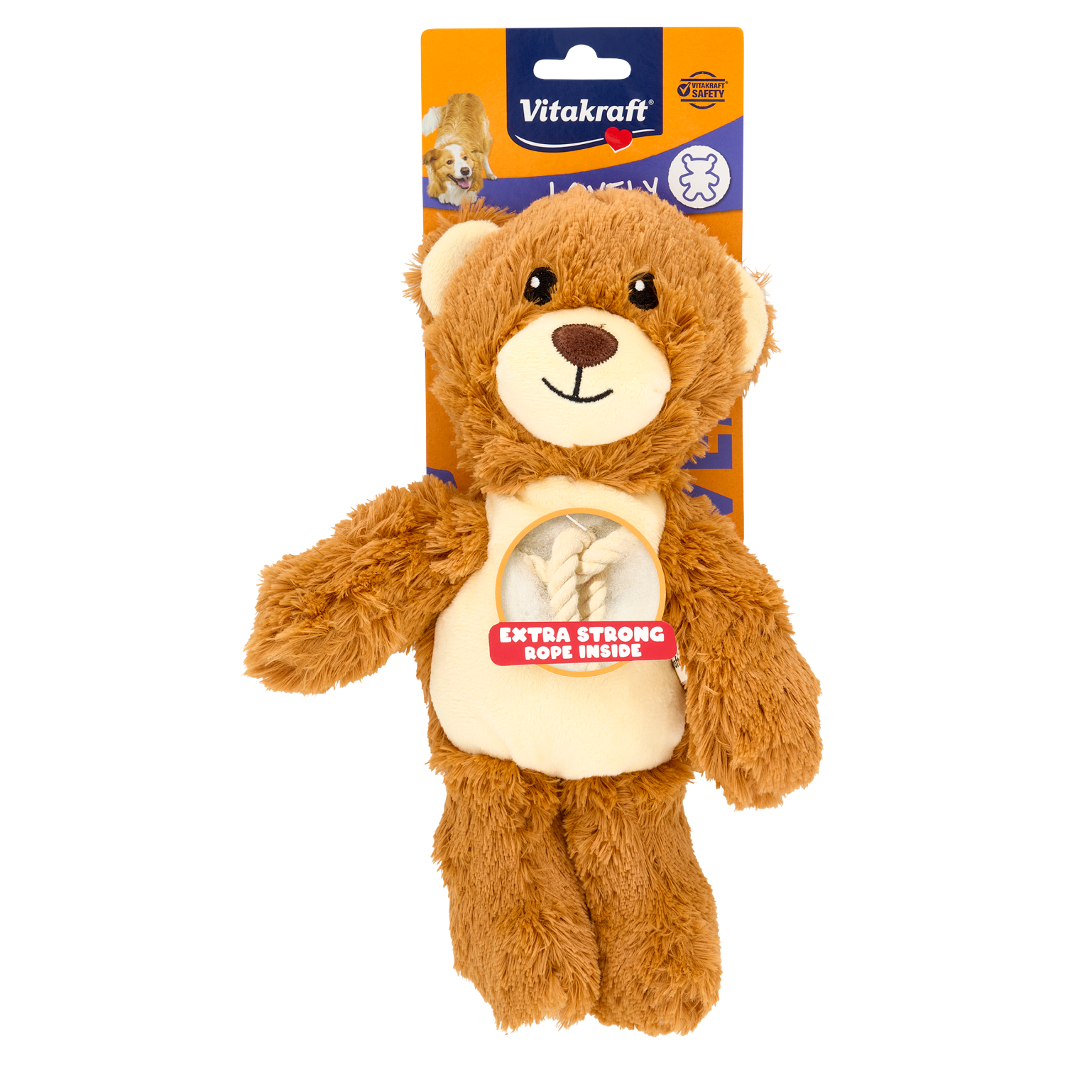 Vitakraft Lovely Orsetto In Peluche Corda Interna 26cm 1 Pz