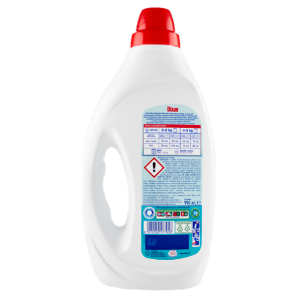 DIXAN Liquido Anti-Odore 22 Lavaggi 990 ml