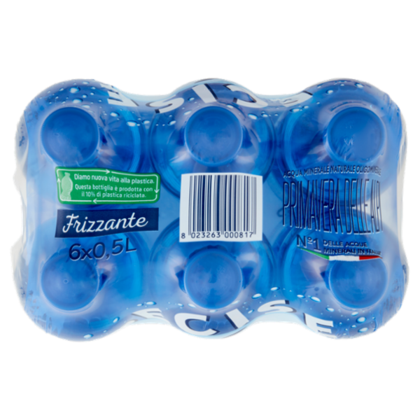 San Benedetto Acqua Minerale Primavera delle Alpi Frizzante 6 x 0,5 L