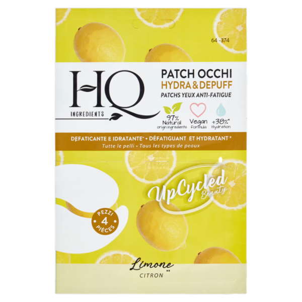 HQ Ingredients Patch Occhi Hydra & Depuff Limone 4 pz