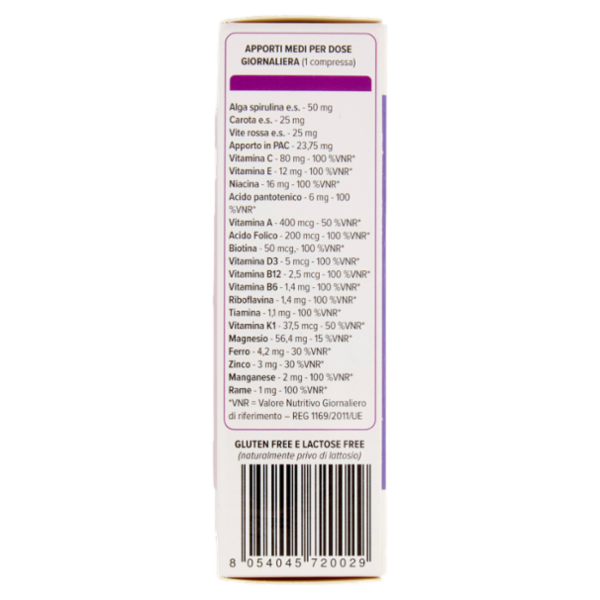 Greenwood Labs Multivitaminico Energia e Vitalità 30 Compresse 36 g