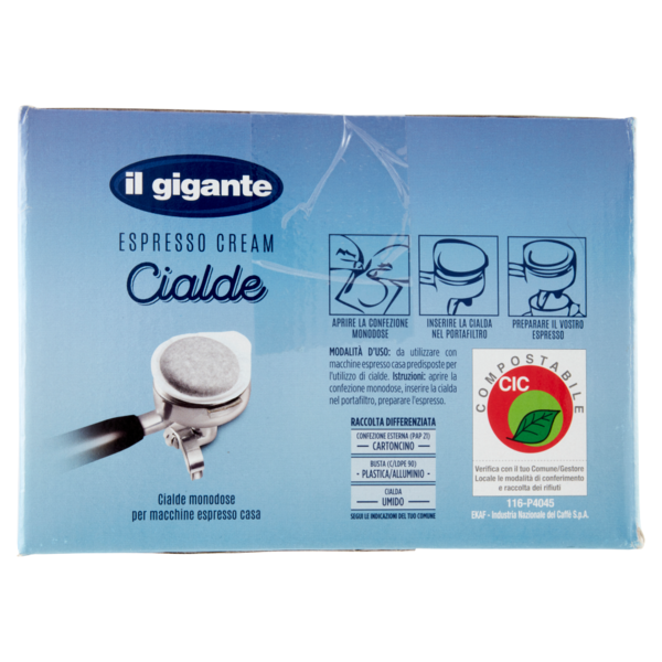 IL GIGANTE Espresso Cream Cialde 50 cialde 350 g