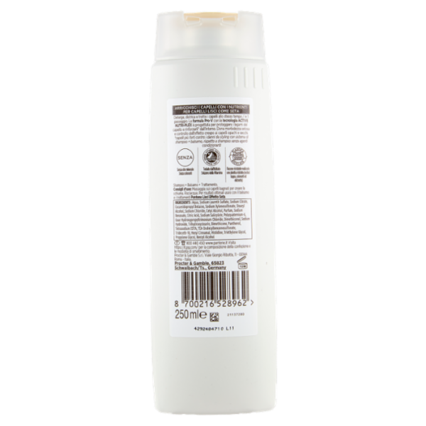 Pantene Pro-V Lisci Effetto Seta 3 in 1 Shampoo + Balsamo + Trattamento Active Nutri-Plex 250 ml