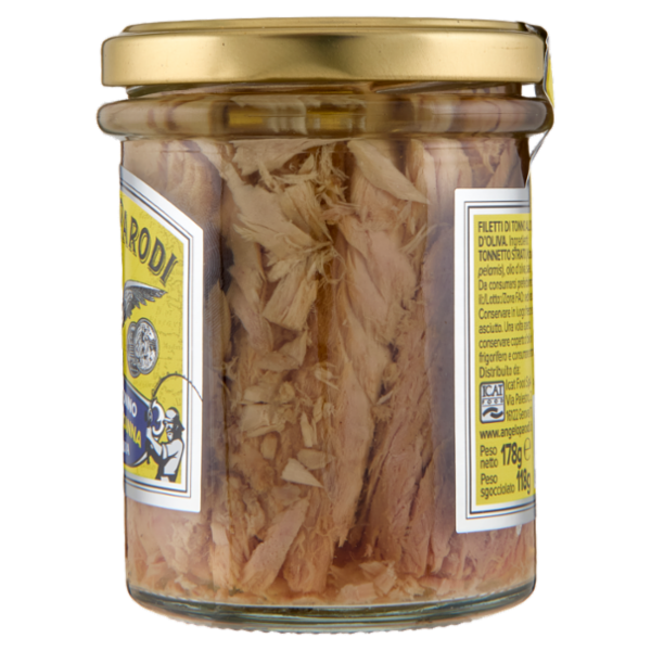 Angelo Parodi Filetti di Tonno Pescato a Canna in Olio d'Oliva 178 g