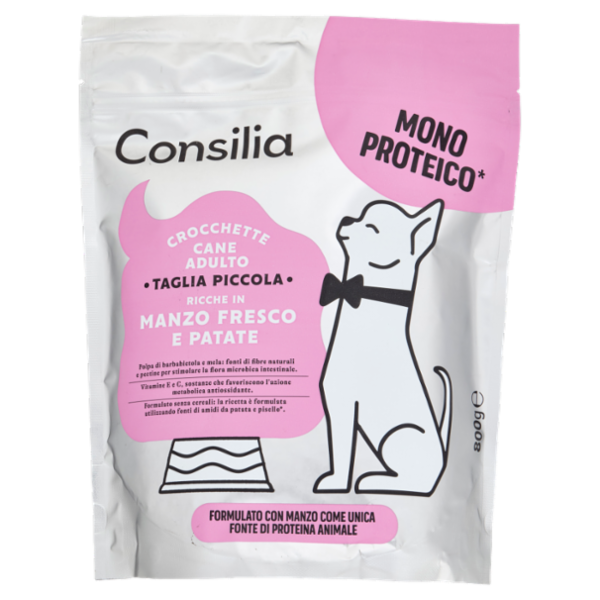 Consilia Cane Crocchette con Manzo Mono Proteico 800 g