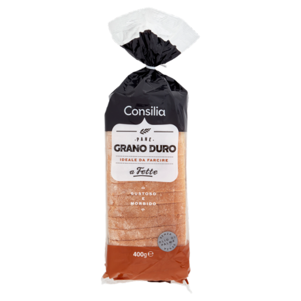 Consilia Pane Morbido con Grano Duro a Fette 400 g
