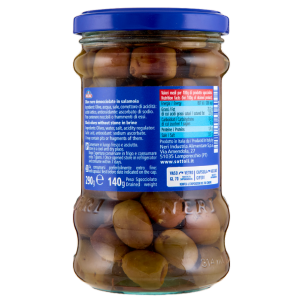 Neri Olive Toscane denocciolate 290 g
