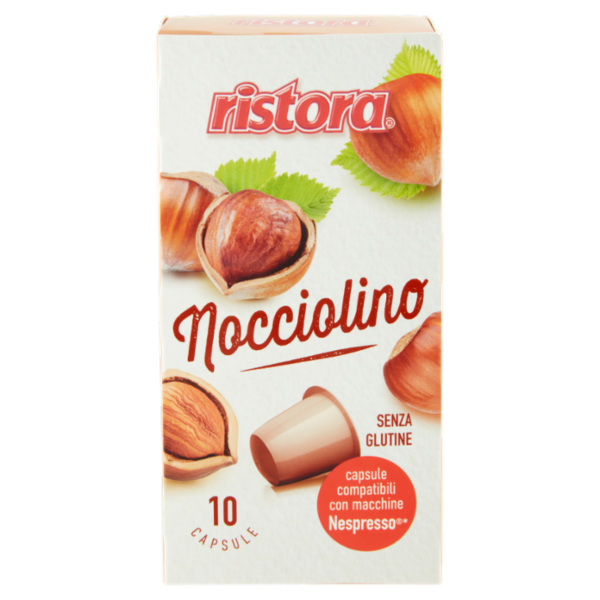 ristora Nocciolino 10 Capsule compatibili con macchine Nespresso* 70 g