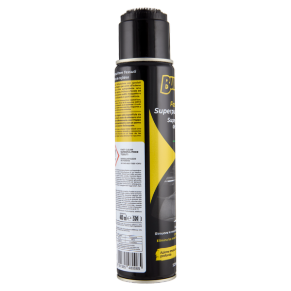 Bullock Fast Clean Superpulitore Tessuti Schiuma Attiva 400 ml