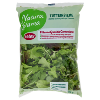Selex Natura Chiama Insalata Tutteinsieme Lavata e Pronte Per Il Consumo 200 g