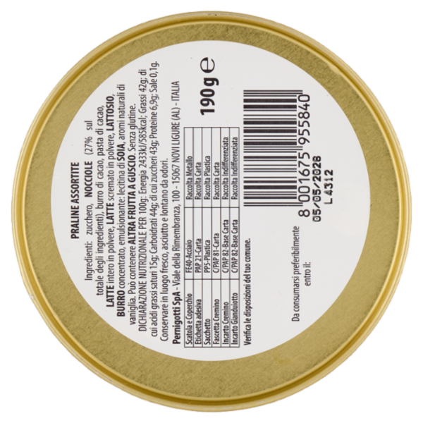 Pernigotti Gianduiotti e Cremini Assortiti 190 g