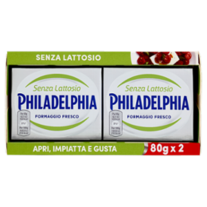 Philadelphia Senza Lattosio Formaggio Fresco Spalmabile Senza Lattosio - 2x80g