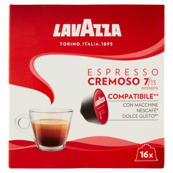 Lavazza Espresso Cremoso Compatibile** con Macchine Nescafé Dolce Gusto* 16 x 8 g