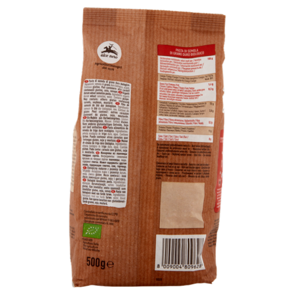 alce nero Rigatoni Varietà di Grano Cappelli 500 g