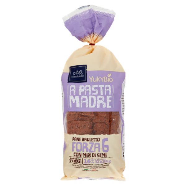 YukyBio A Pasta Madre Pane Bauletto Forza 6 con Mix di Semi 400 g