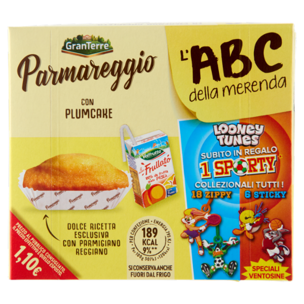 Parmareggio l'ABC della merenda con Plumcake