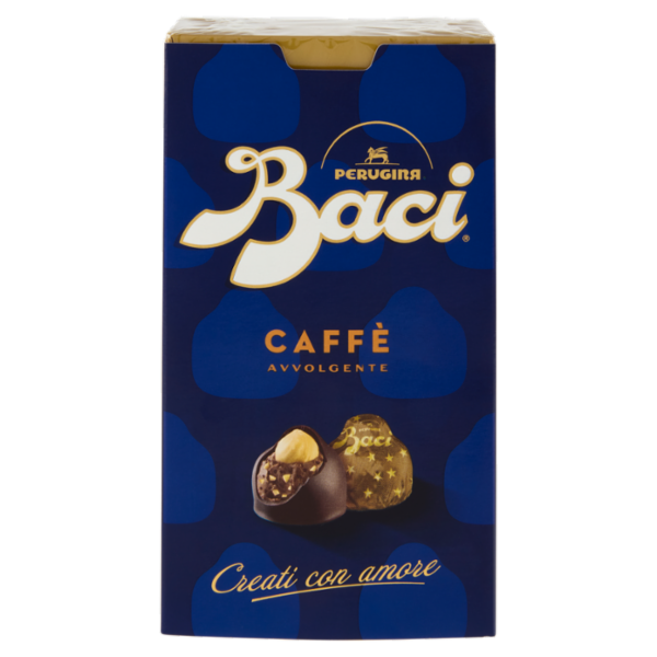 BACI PERUGINA Caffè Cioccolatini Fondenti ripieni al Gianduia Scatola 200g