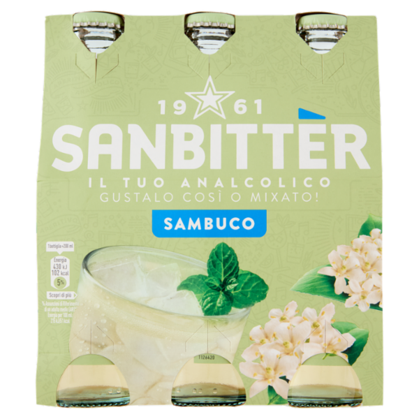 Sanbittèr Sambuco 20cl x3