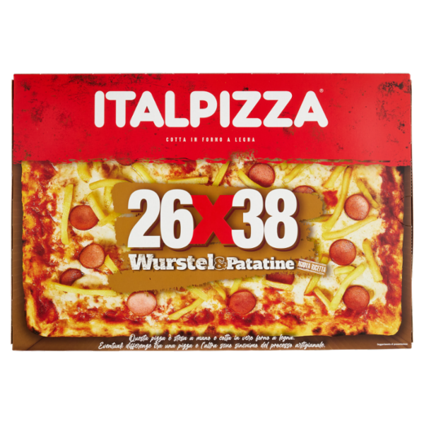 Italpizza 26x38 Wurstel&Patatine 570 g