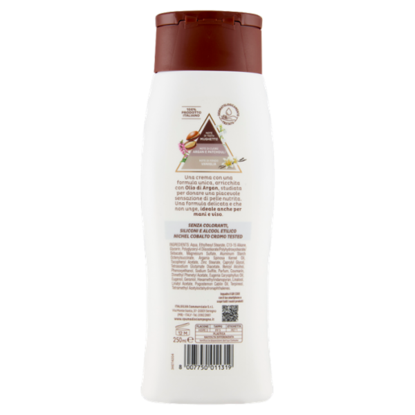 Spuma di Sciampagna Benessere Crema Corpo Olio di Argan Nutriente 250 ml