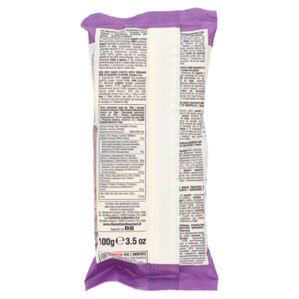 Fiorentini le Originali Yogo Rice Gallette di Riso Yogurt e Mirtillo 100 g