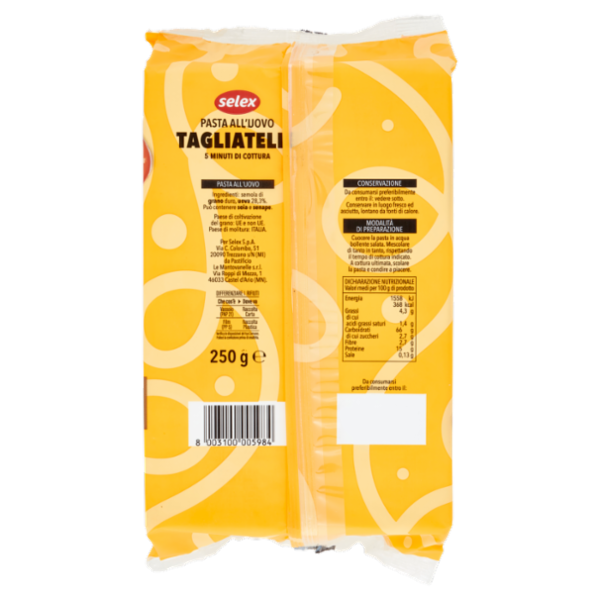 Selex Pasta all'Uovo Tagliatelle 250 g