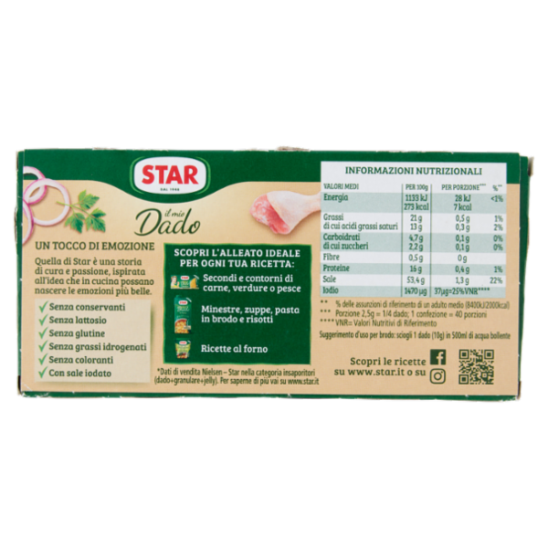 Star il mio Dado Delicato 10 Dadi 100 g