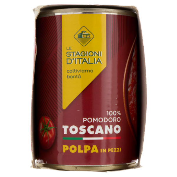 Le Stagioni d'Italia Polpa in Pezzi 100% Pomodoro Toscano 3 x 400 g
