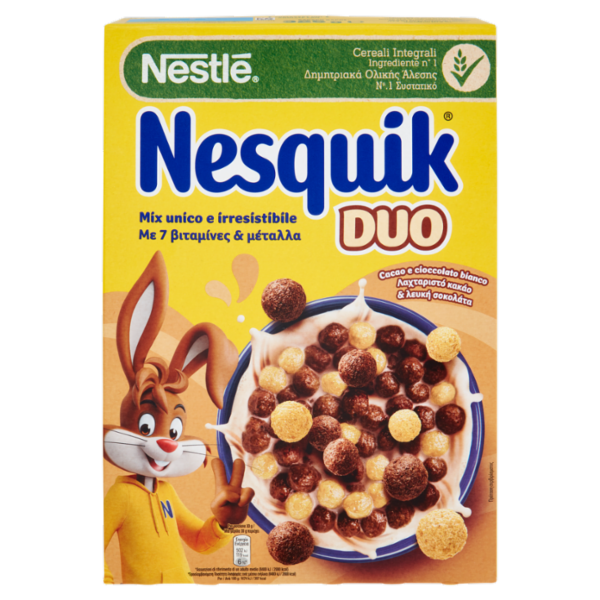 NESQUIK Duo Palline al Cacao e Cioccolato Bianco 325 g
