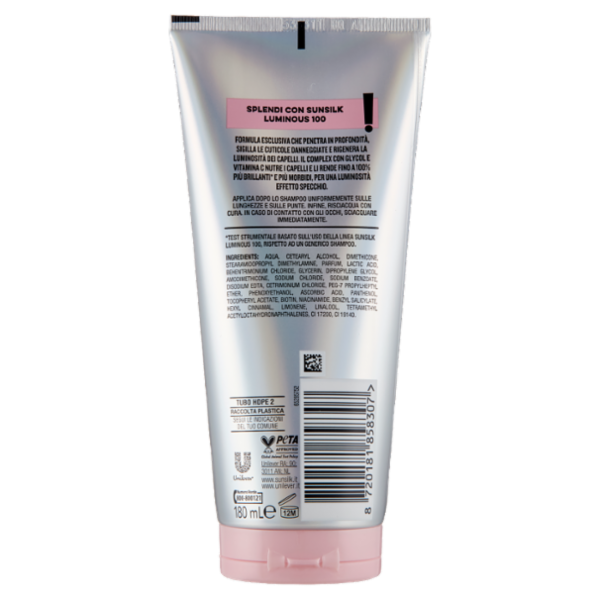 sunsilk Luminous 100 Balsamo 180 mL