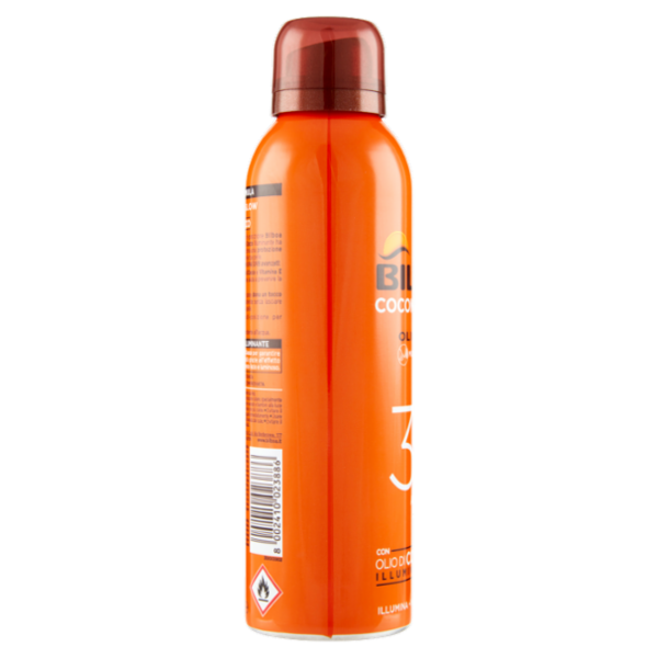 Bilboa Coconut Glow Olio Spray 30 Alta con Olio di Cocco Illuminante 150 ml