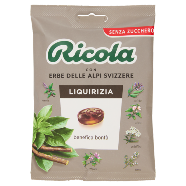 Ricola Liquirizia Senza Zucchero 70 g