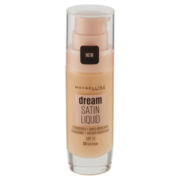 Maybelline New York Fondotinta Dream Satin Liquido 40 Sun beige