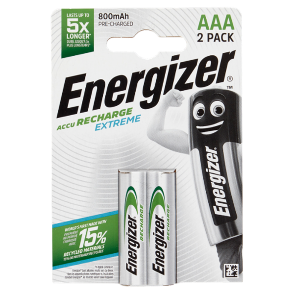 Energizer Accu Recharge Extreme AAA 2 pz