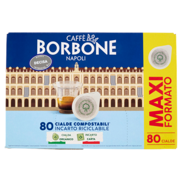Caffè Borbone Miscela Decisa Cialde Compostabili* 80 x 7,2 g