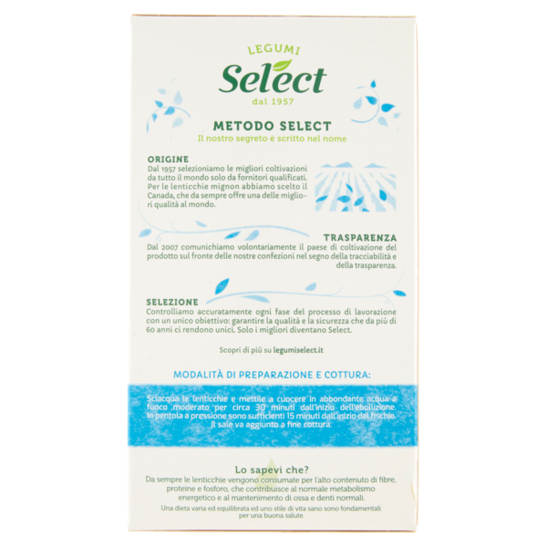 Select Selezioni dal Mondo Lenticchie Mignon 400 g