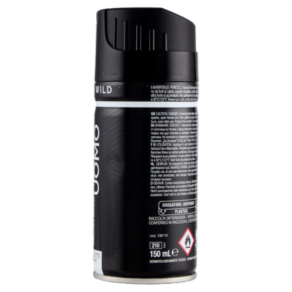 Malizia Uomo Profumo d'Intesa Eau de Toilette Deodorant Black & Wild 150 mL