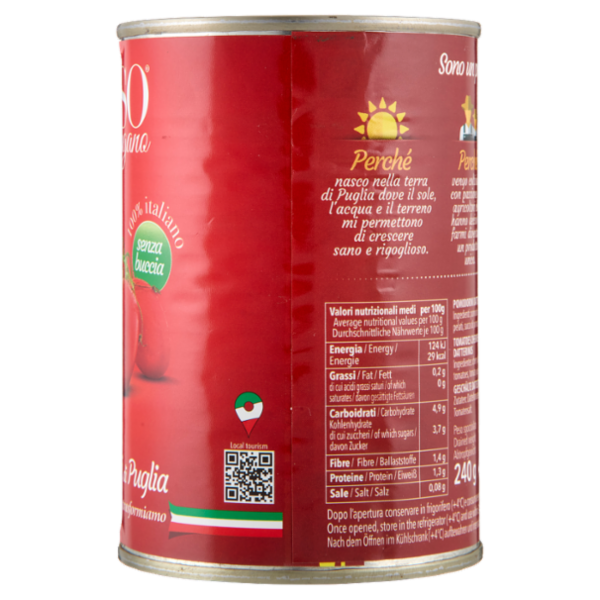 Rosso Gargano Datterini Pelati di Puglia 400 g