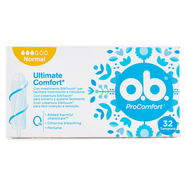 o.b. ProComfort Ultimate Comfort* Normal Tampons 32 pz