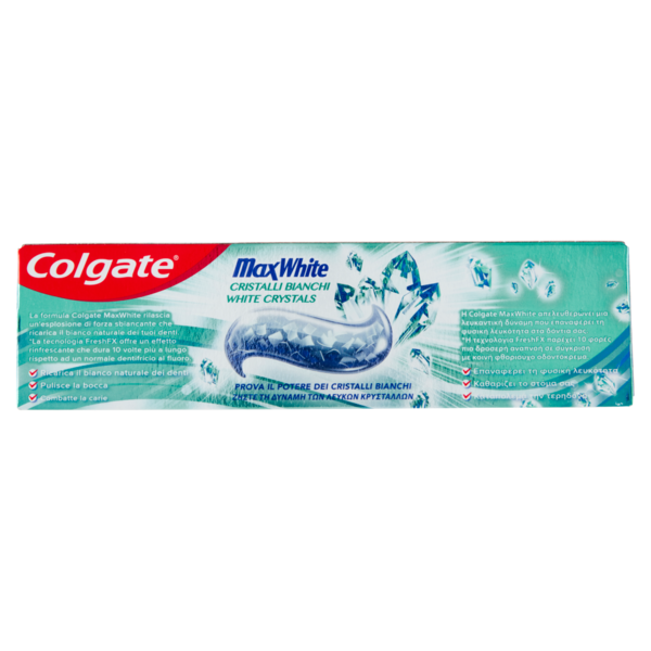 Colgate dentifricio sbiancante Max White Cristalli Bianchi 75 ml
