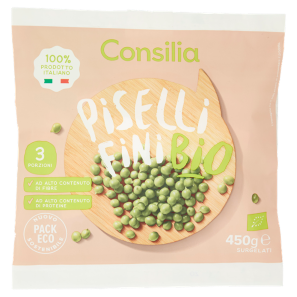 Consilia Piselli Fini Biologici Surgelati 450 g