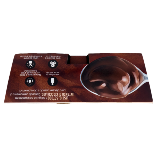 ALPRO Dessert 100% Vegetale Gusto Cioccolato Fondente, Senza Lattosio, Povero di Grassi, 4X125g